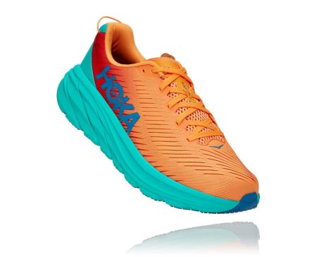 Hoka One One Rincon 3 - Tenis Corrida Largos Homem Laranja | PT-P4hLyON